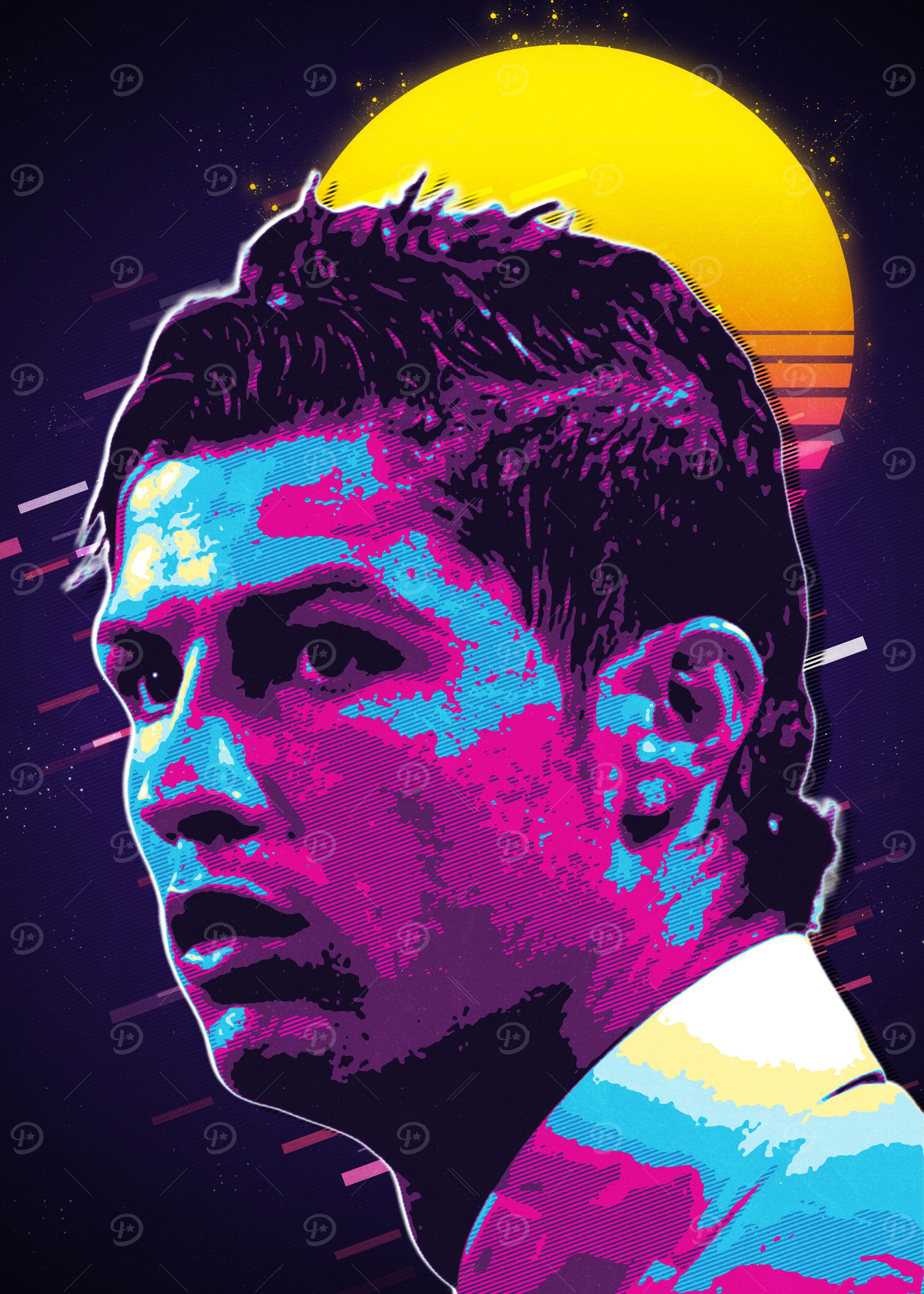 Cristiano Ronaldo Retro Art