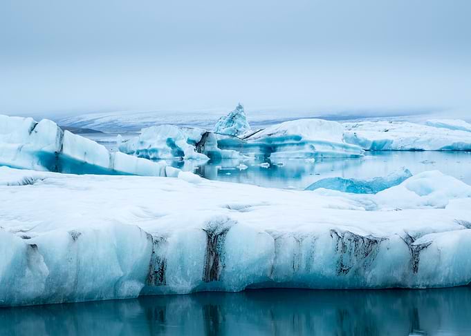 Icebergs at Jokulsarlon Glacial Lagoon, Iceland