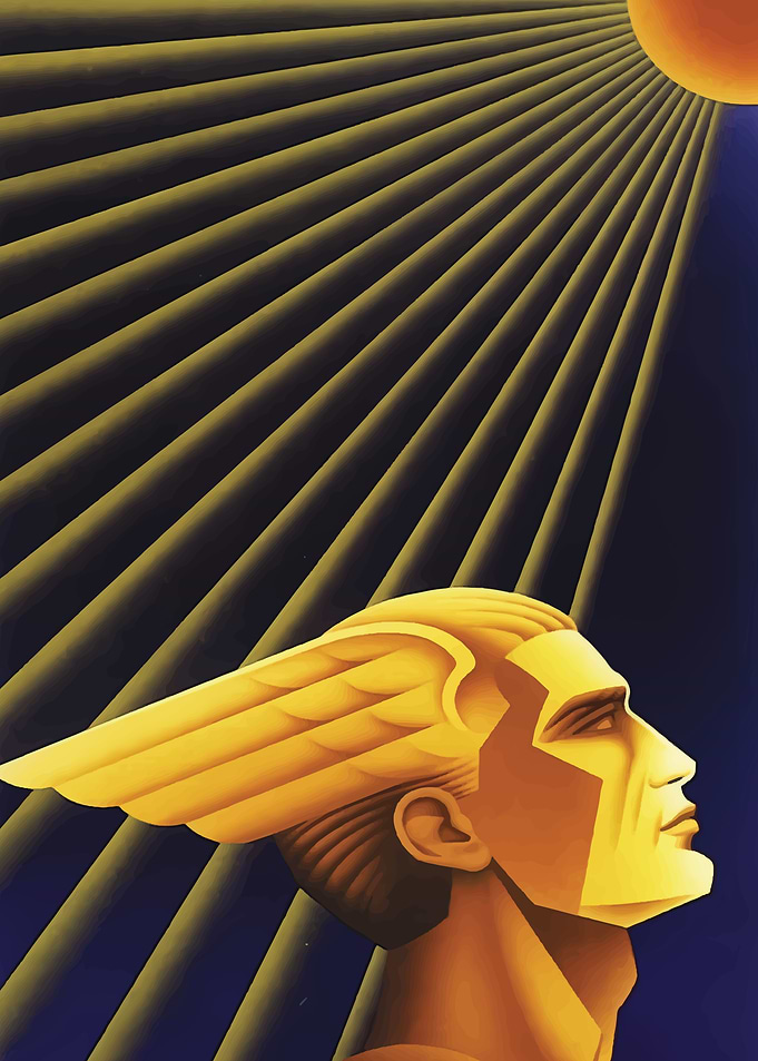 Golden Winged Man