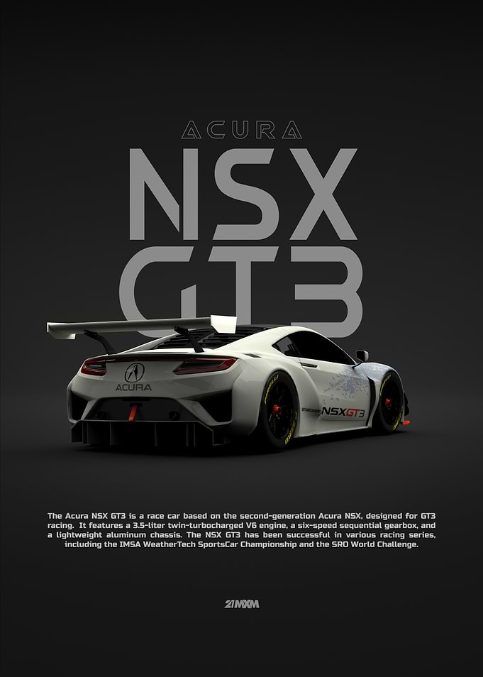 2019 Acura NSX GT3 - Back