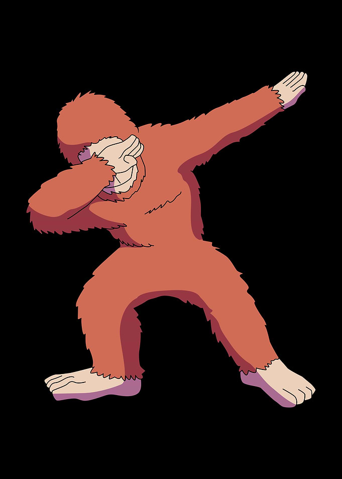 Dabbing Monkey Orangutan
