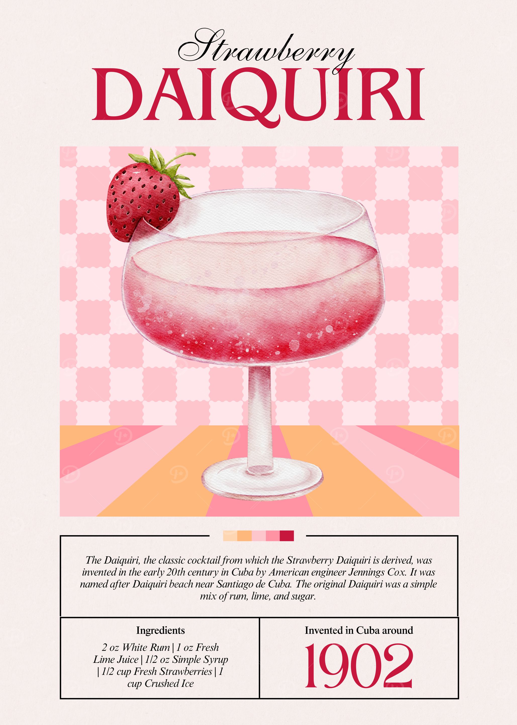 Strawberry Daiquiri Cocktail