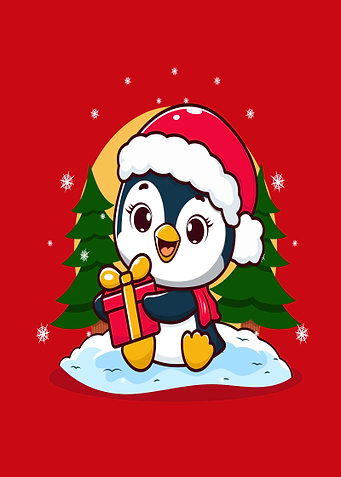 Cute Penguin Christmas