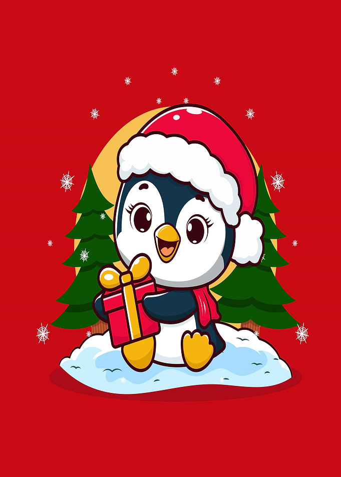 Cute Penguin Christmas