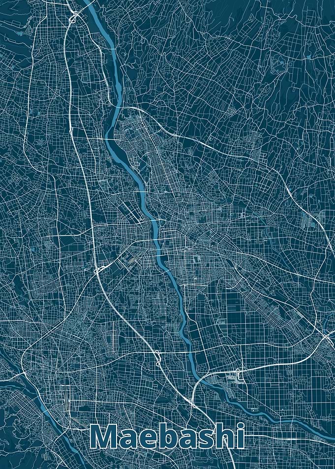 Maebashi City Map