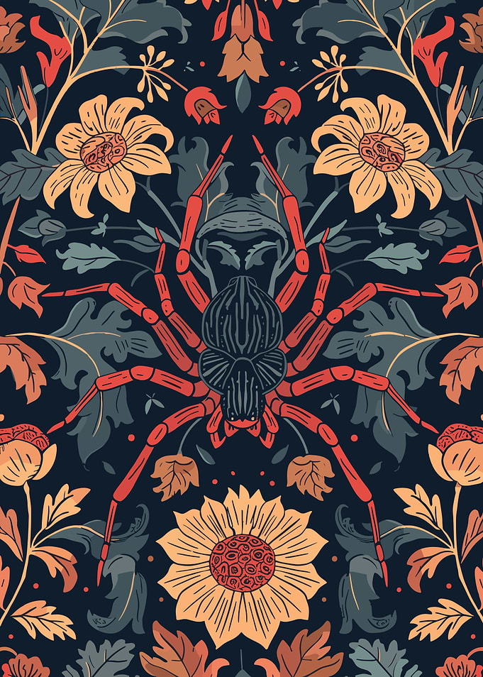 Floral Spider Pattern