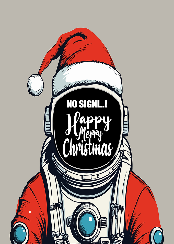 Spaceman Christmas Greeting