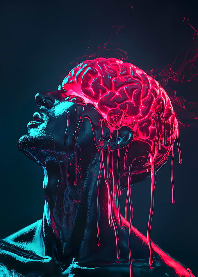 Melting Brain Art