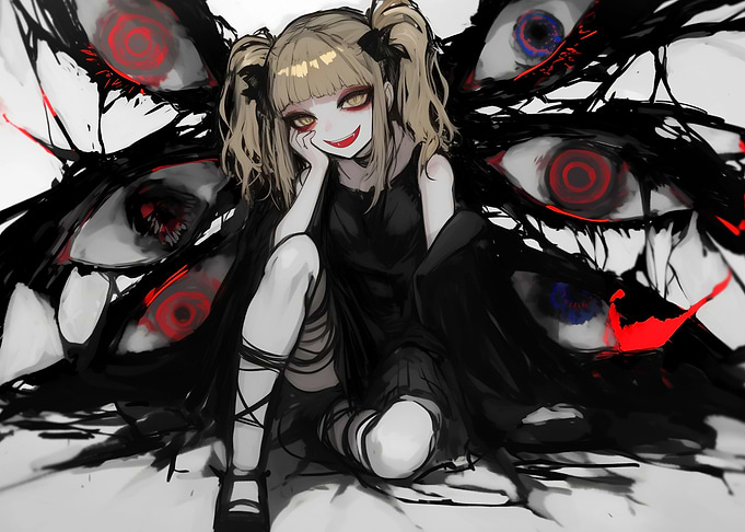Anime Girl with Eyes