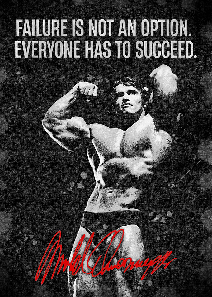 Arnold Schwarzenegger Motivational Poster