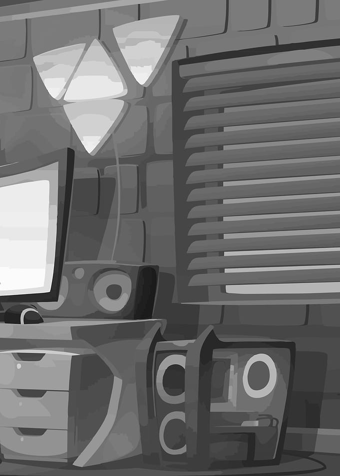 Gaming Setup Illustration