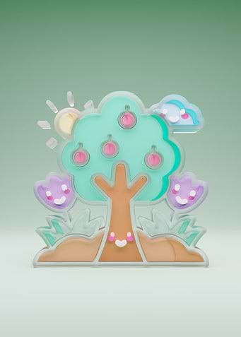 Cute Cartoon Tree