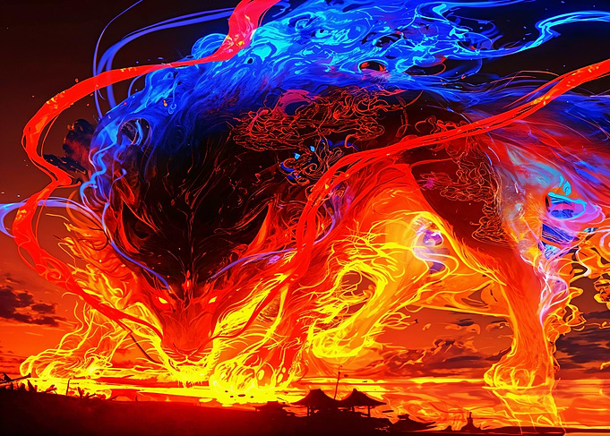 Ink Fiery Tiger