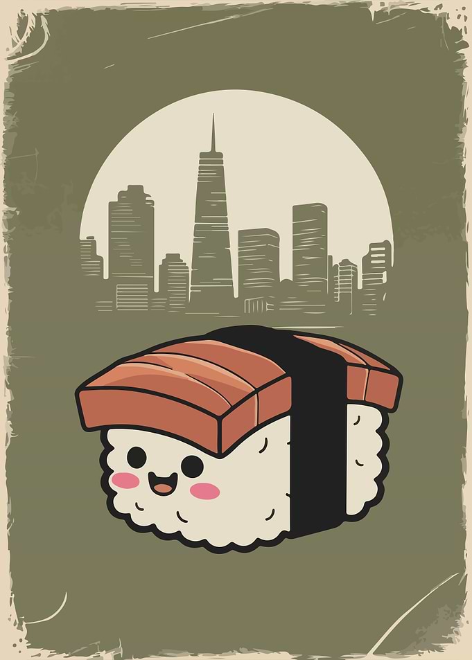 Sushi Cityscape