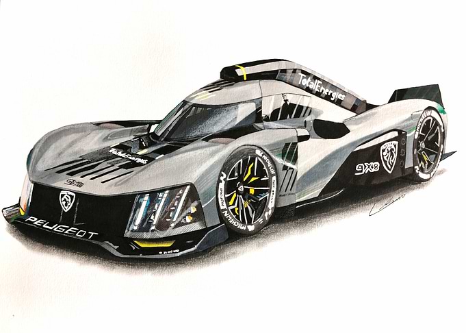 Peugeot 9X8 Race Car