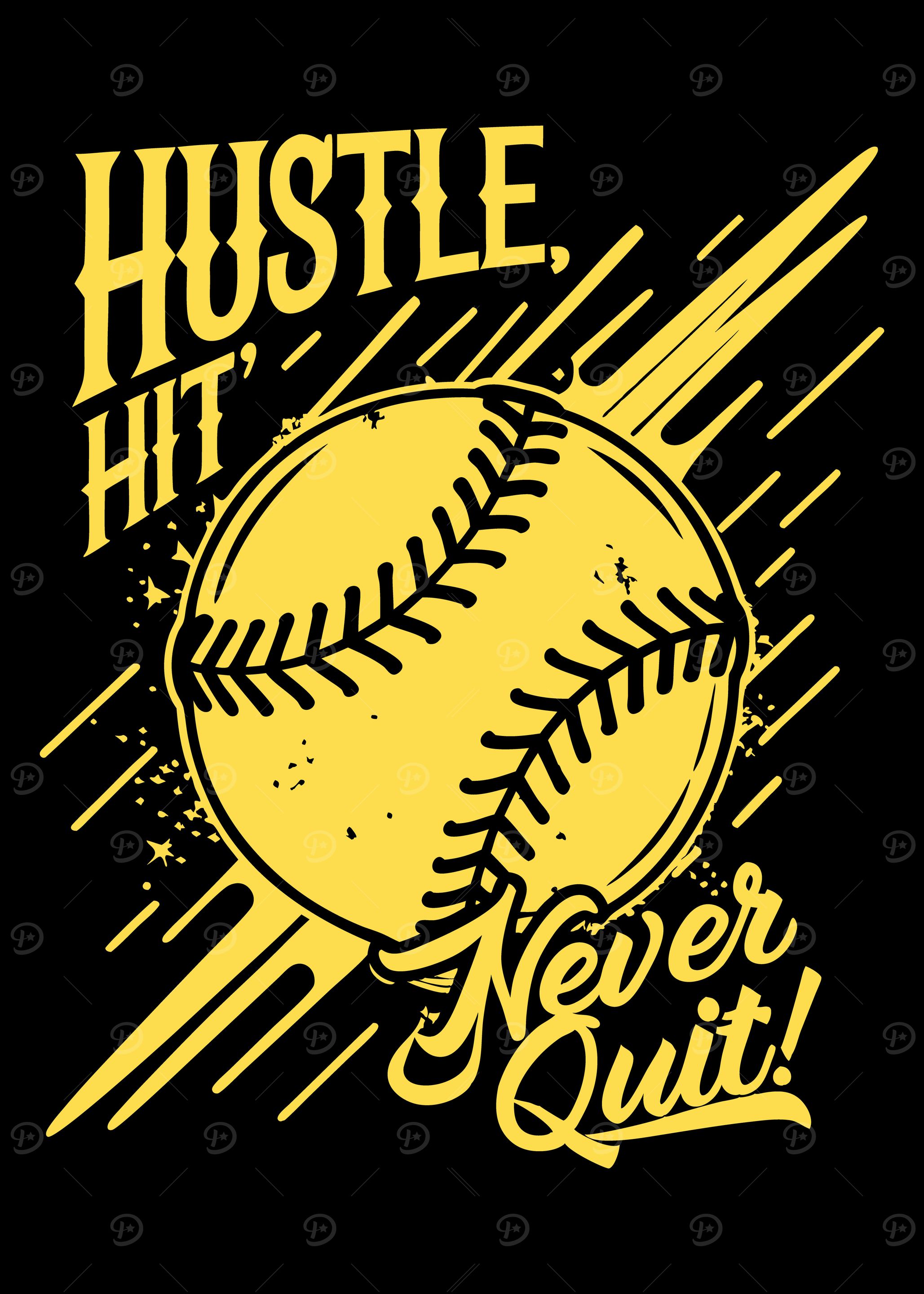 Softball Hustle Graphic
