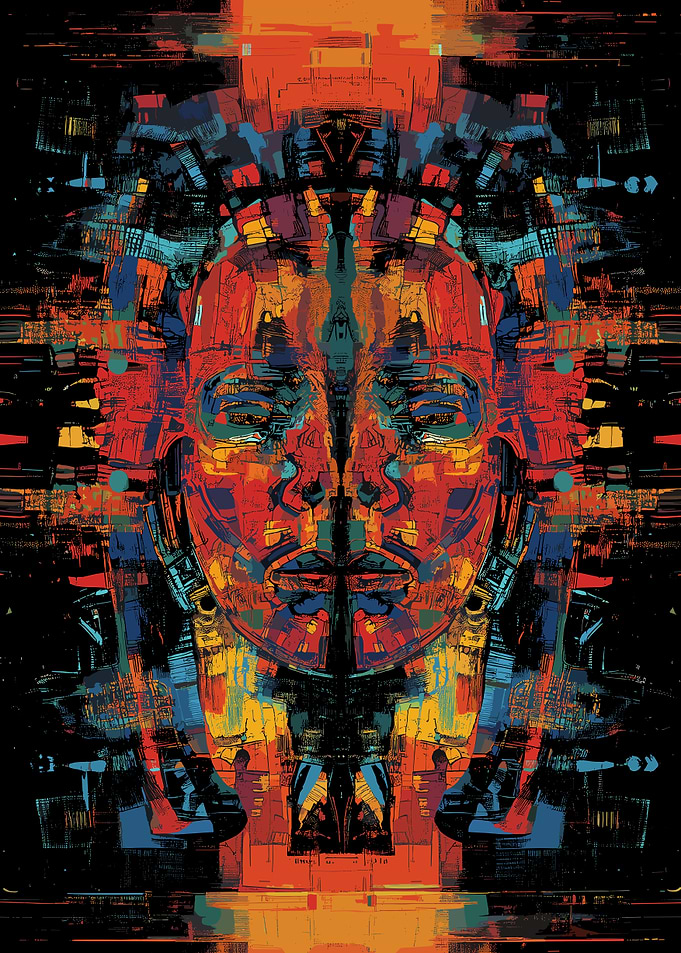 Kaleidoscope Pop Art Portrait