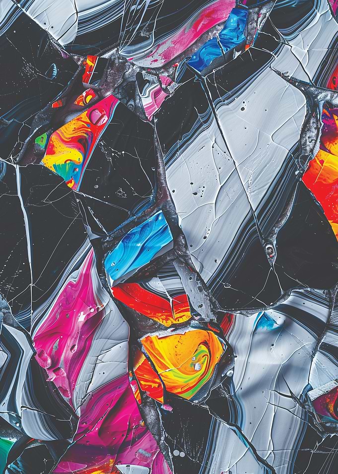 Abstract Paint Splatter