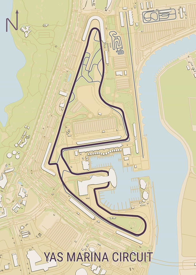 Yas Marina Circuit Map