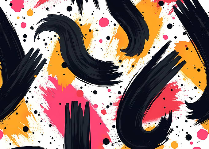 Abstract Brushstrokes Pattern