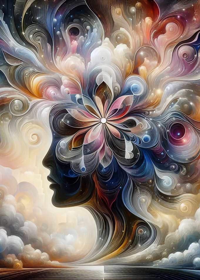 Abstract Flower Woman