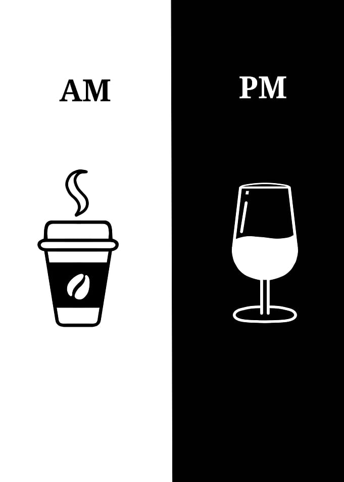 AM Coffee PM Wine