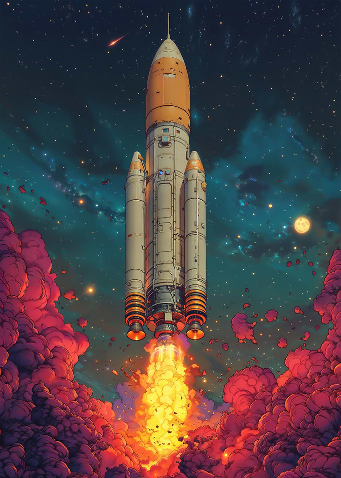 Rocket Launch into Space