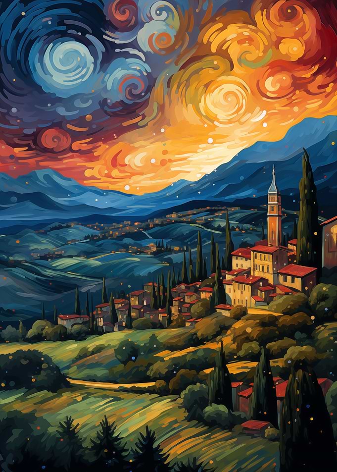 Starry Night Village