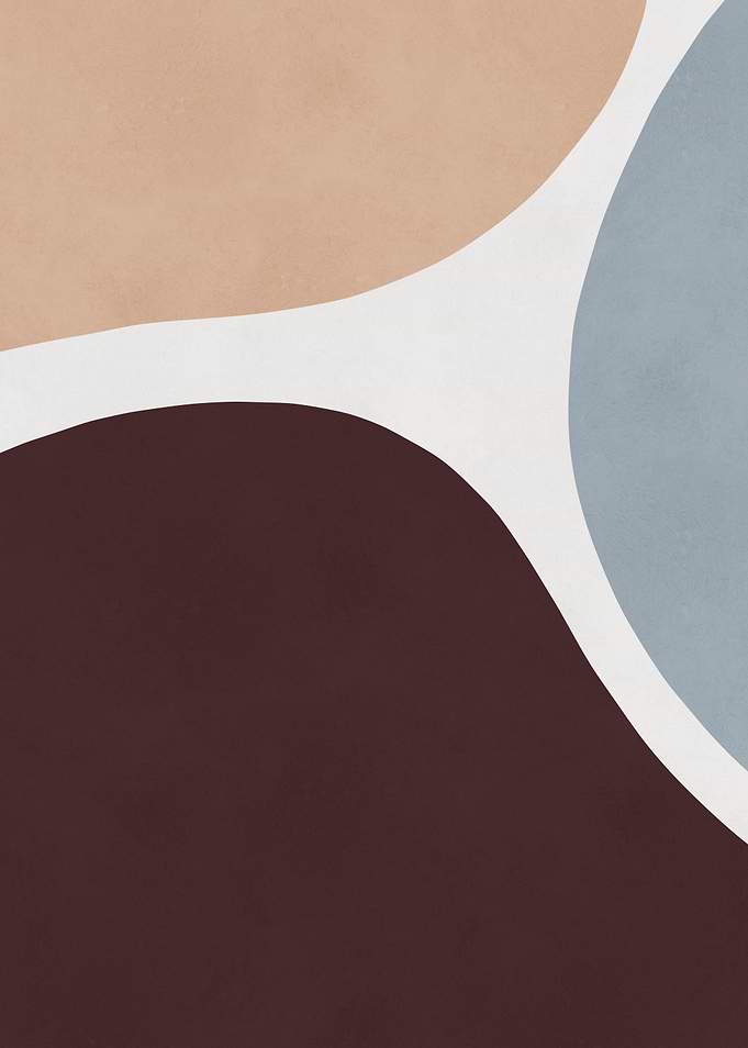 Abstract Shapes in Brown, Blue, and Beige