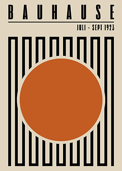 Bauhaus Geometric Poster