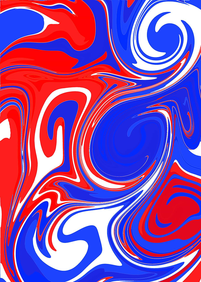 Red, White, and Blue Swirls