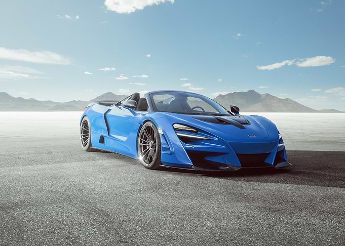 Blue McLaren 765LT Spider