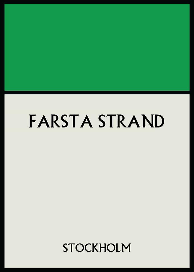 Farsta Strand Stockholm Poster