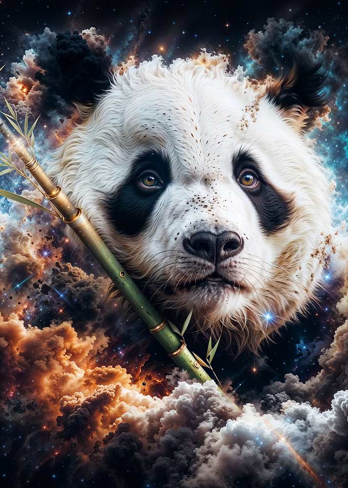Cosmic Nebula Panda
