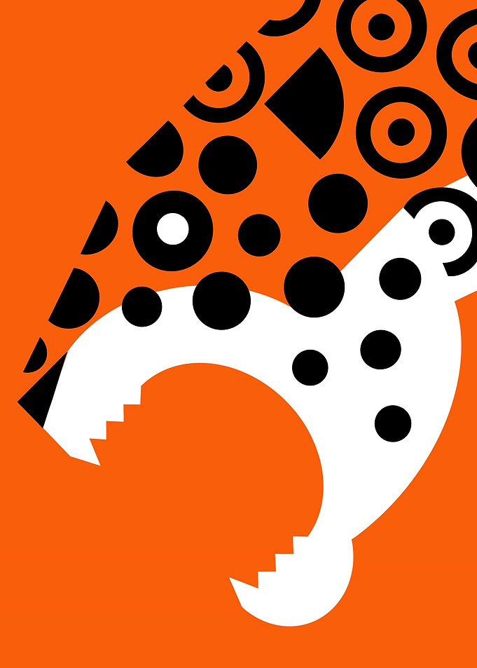 leopard abstract design