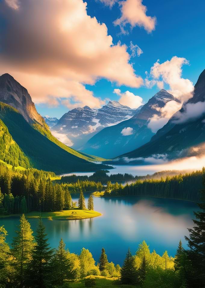 Mountain Lake Sunrise
