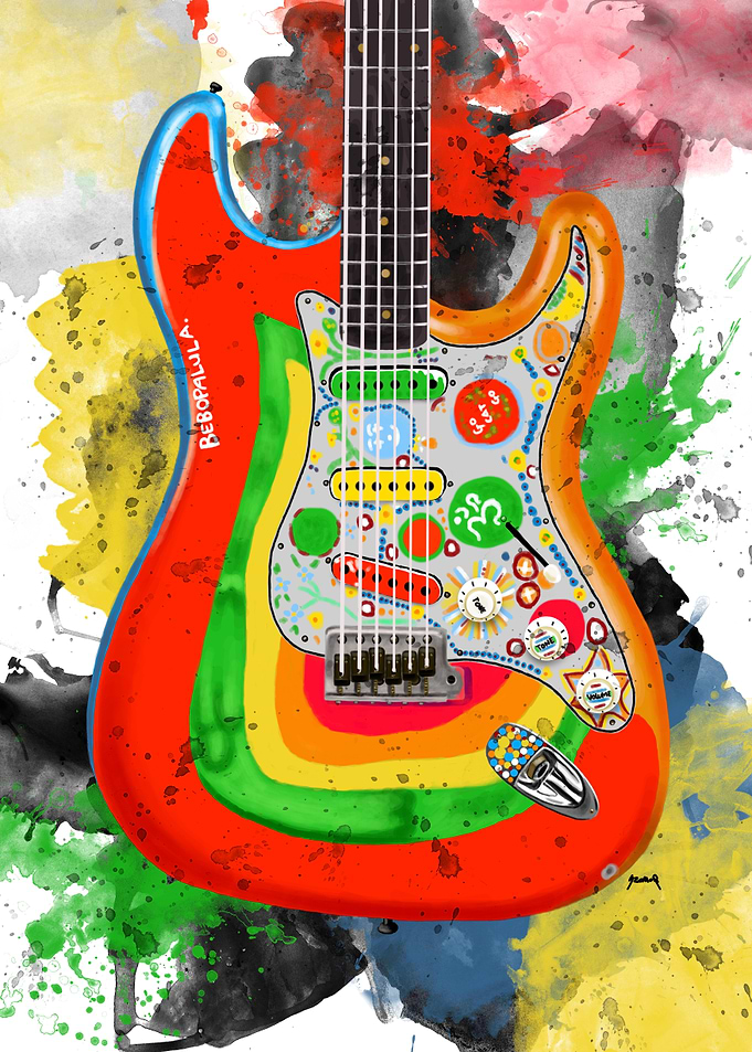 Psychedelic Electric Guitar