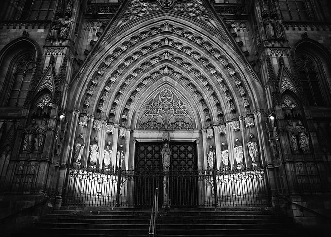 Barcelona Cathedral Gothic Portal