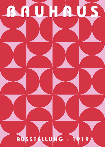 Bauhaus Geometric Poster