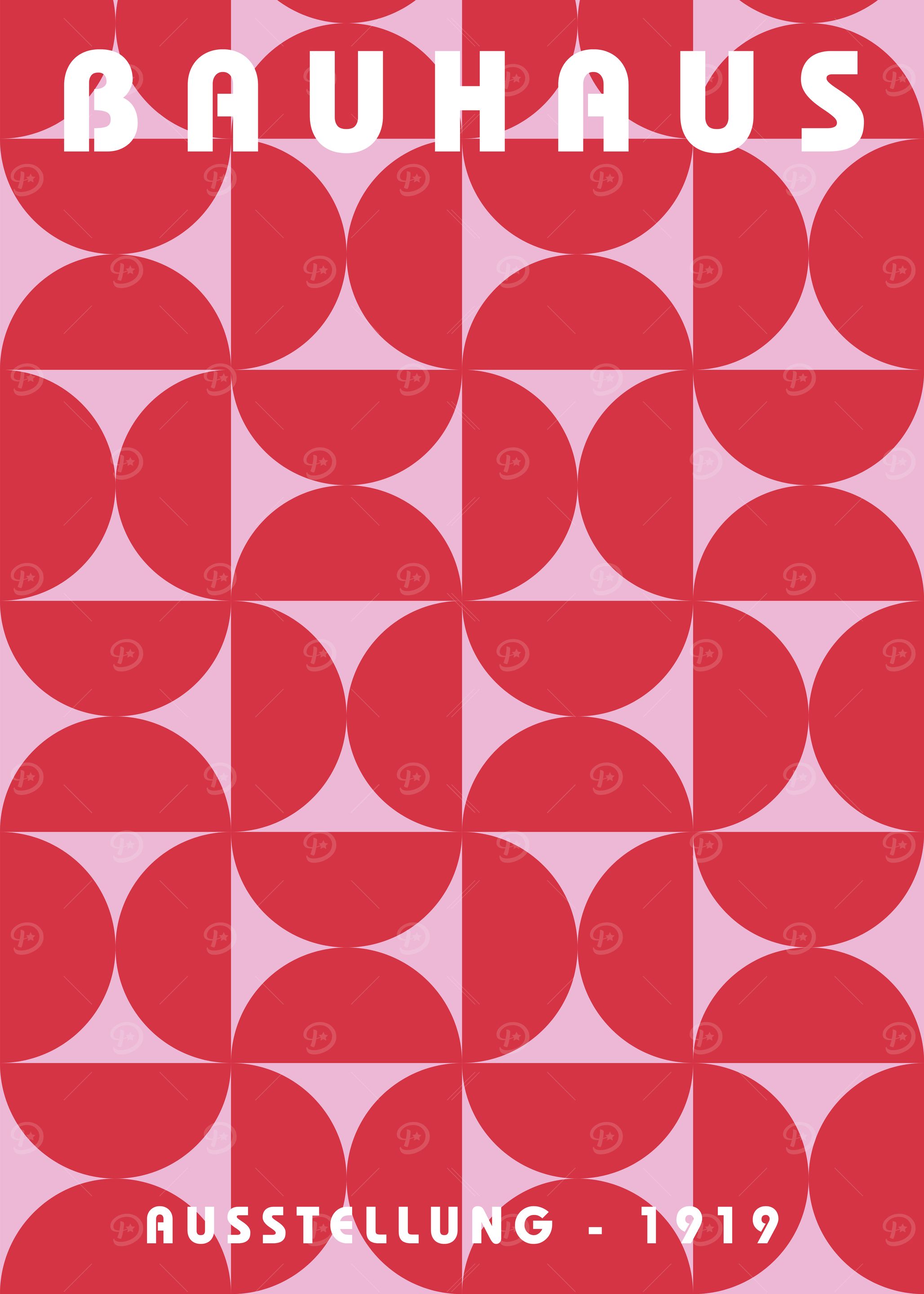 Bauhaus Geometric Poster