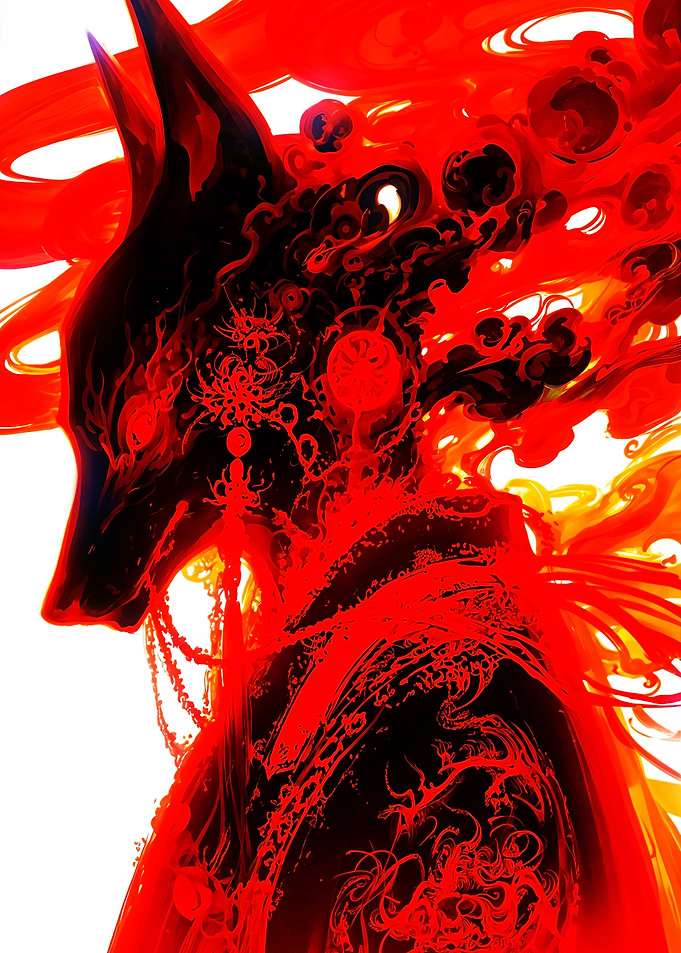 Fiery Wolf Spirit