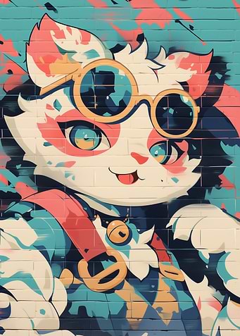 Cat Graffiti Art