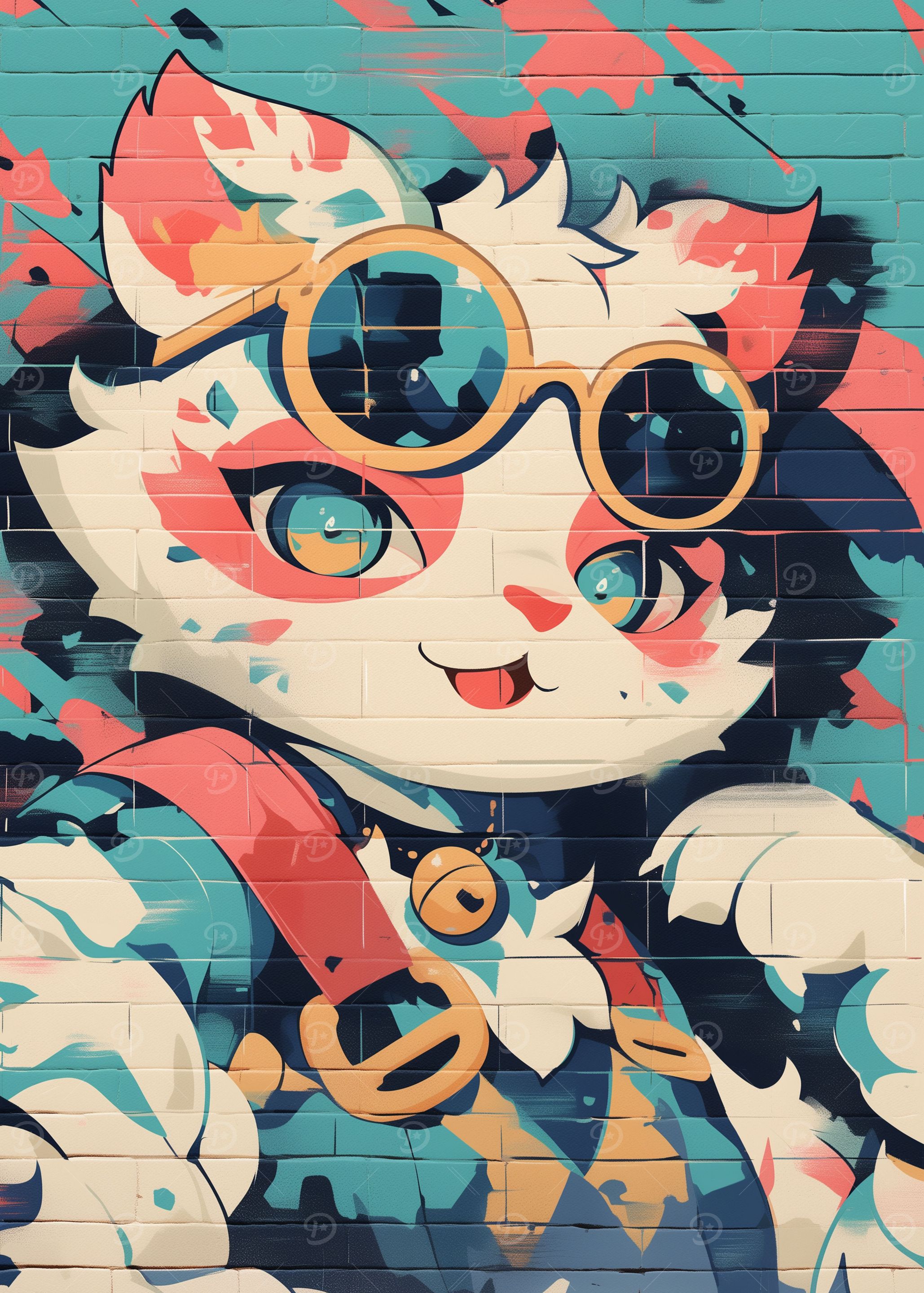 Cat Graffiti Art