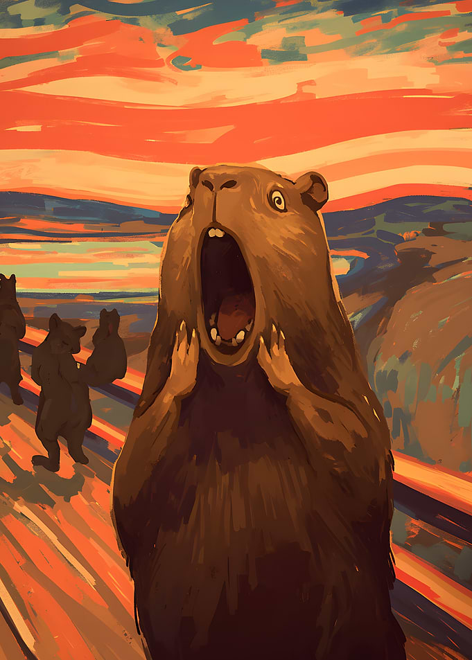 The Scream Capybara