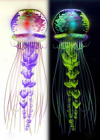 Mirrored greater Jellyfish