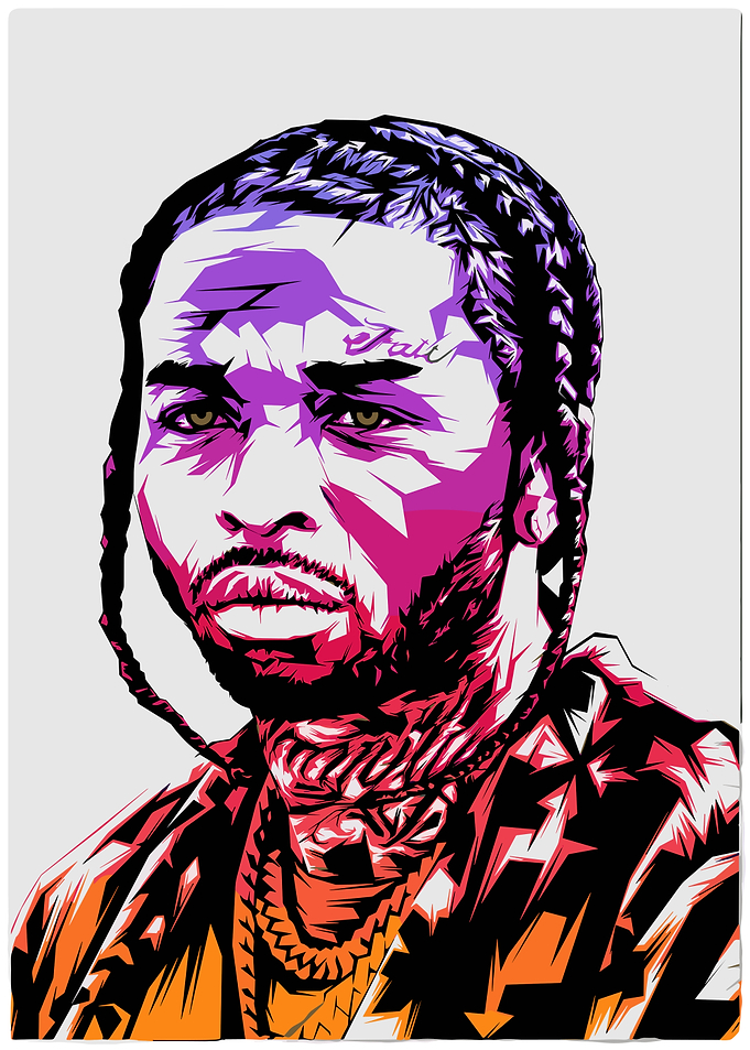 Pop Art Portrait of Pop Smoke