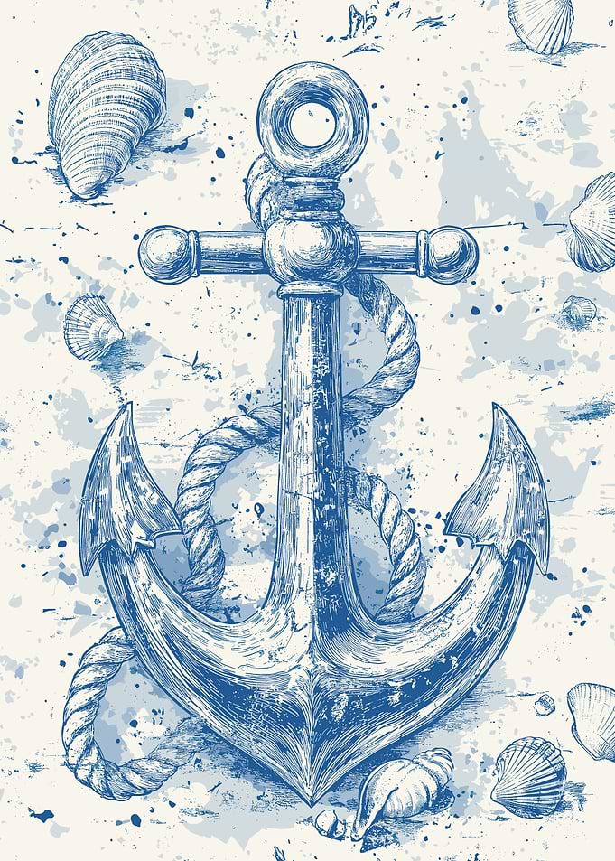 Nautical Anchor Sketch