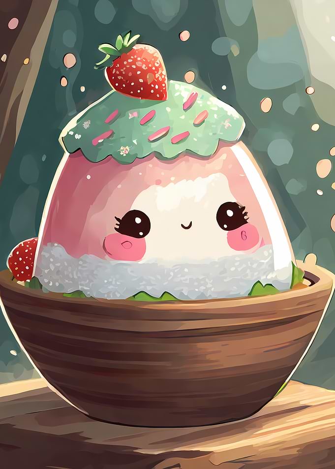 Cute Strawberry Dessert