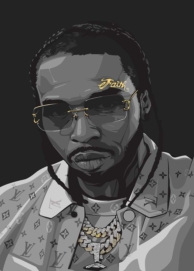 Pop smoke Rapper Portrait