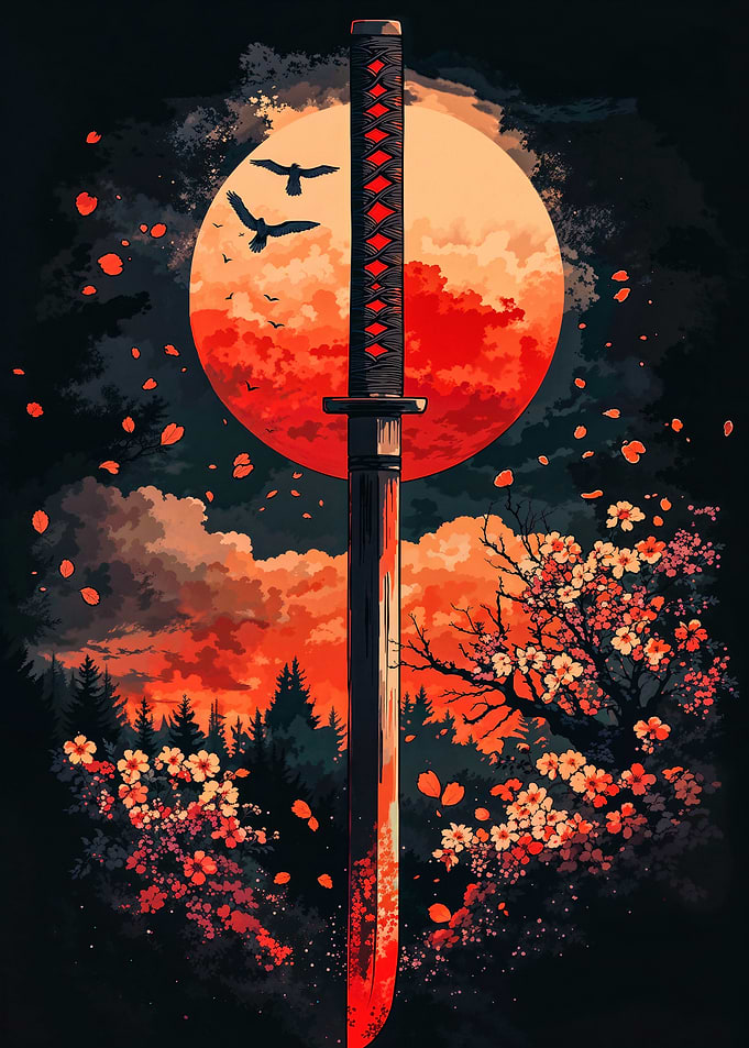 Samurai Sword Sunset